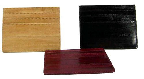 100% Genuine Eel Skin Thin Credit Card Case4