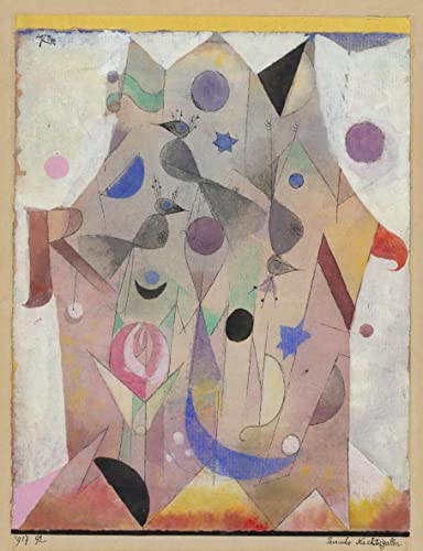 Tableau Rossignols persans de Paul Klee affiche d'art sur toile déco 60x90cm