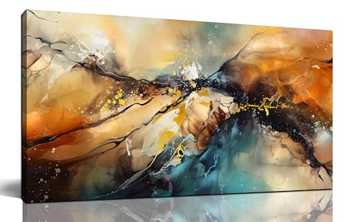 Abstract Paintings Wall Art for Living Room - Modern Wall Decor for Bedroom Kitchen Room Wall Art Ready to Hang Size 20" x 40"