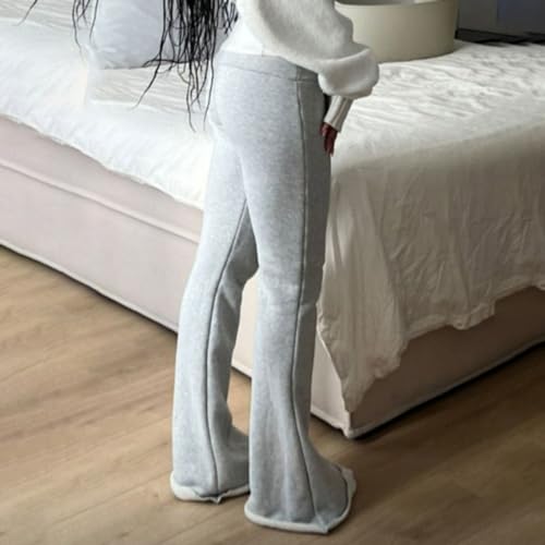 OCUH Bell Bottom Jeans for Women - Low Rise Vintage America Y2k Flared Jeans (Grey, M, Medium)3