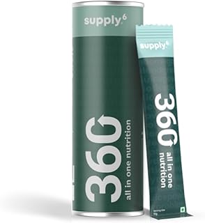 Supply6 360 Ultimate Health Powder for Women & Men | Daily Supplement with 63+Vitamins, Minerals, Probiotics, and Superfoods | Daily Greens | Gut Health supplements, Energy, Immunity (3 Servings, Taster Pack)