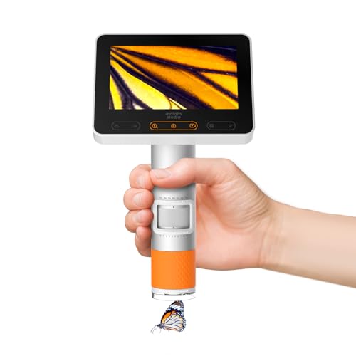 MatataStudio MX2-A Microscopio Digital Portátil Inalámbrico USB 1600x para Niños con Pantalla LCD...