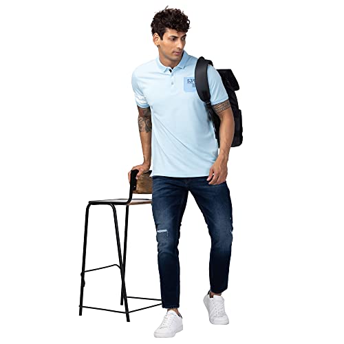 Image of Spykar Men's Kano Slim Fit Mid-Rise Jeans (Ankle Length)