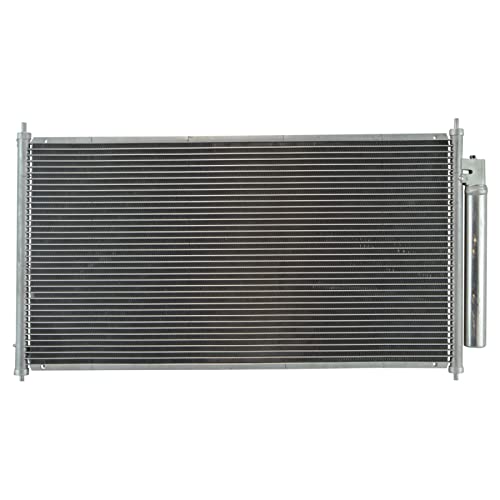 Image of TRQ A /C Condenser and Receiver Drier Assembly Compatible with 2013-17 Honda Accord EX EX-L LX LX-S 13-17 Honda Accord Sport 13-17 Sport Special Edition Touring