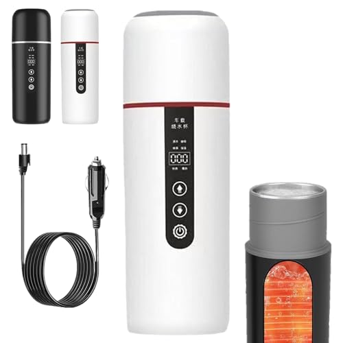 Shnmersy �d�C�P�g�� 500ml ���x�\�� 30��-100�� ���x���� �X�e�����X�| �ԗp���������P�g�� 12V/24V���p �R��Ȃ� �]�|�h�~ �����d���I�t �󕰂��h�~ �|�[�^�u�� ����/����/�R�[�q�[/�~���N ���s �ʋ� �z�e�� �Ԓ��� �L����