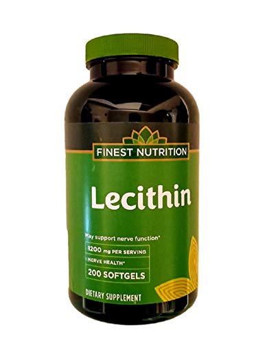 Finest Nutrition Lecithin 1200mg Softgels 200 ea by Finest Nutrition