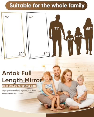 Antok Full Length Mirror – Modern Minimalist Home Accent - Image 6