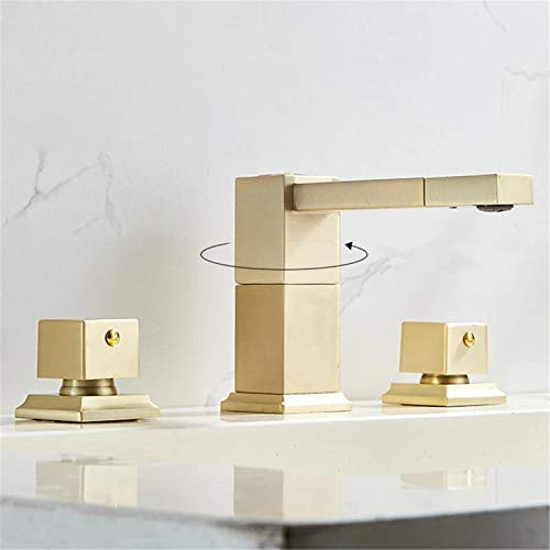 Robinet de lavabo 3 trous double poignée pour en finir avec l'eau tiède instable - 4