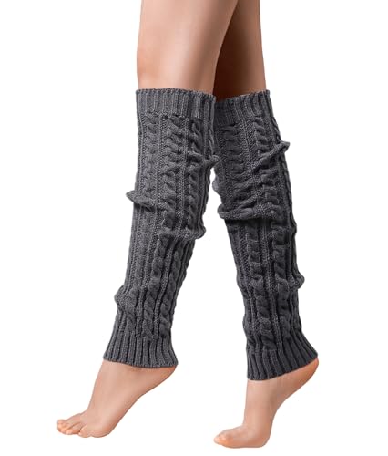 Image of fauson Leg Warmers for Women Y2k - 80s Ribbed Knit Leg Warmers for Boots