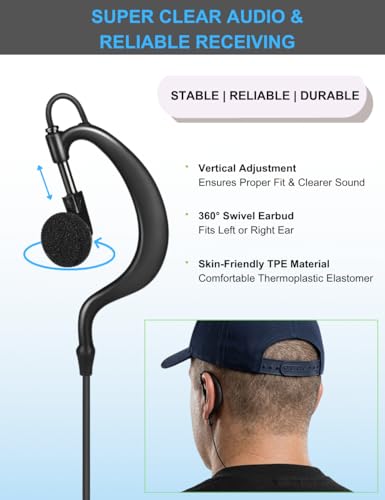 Oreillette micro Motorola APX6000 pour coordination sur le terrain