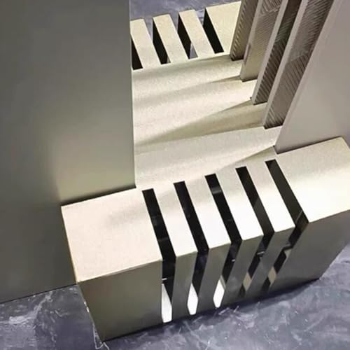 Présentoir à carreaux métal doré grand format support échantillons - 5