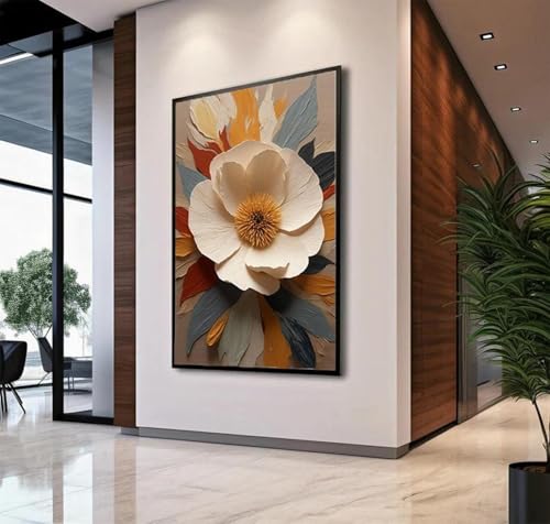 Tableau mural imprimable moderne pour rehausser un mur vide toile florale 60x90 - 3