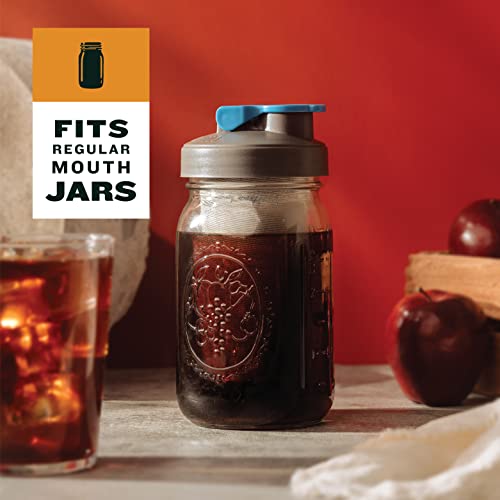 County Line Kitchen Regular Mouth Mason Jar Flip Cap Lid, Durable, Airtight, Leak-Proof Seal - Variety, 3 Pack #TOP3