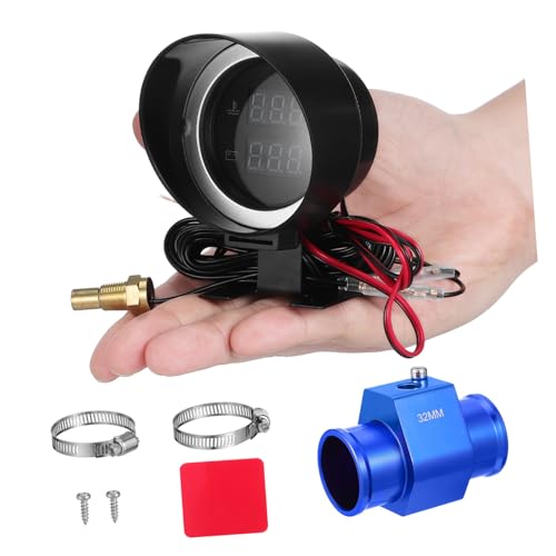 ZUNOXAZ コンパクト水温電圧計 車両用 省スペース設計 表示 高精モニタリング ユニバーサル対応 取付簡単 オートバイ対応