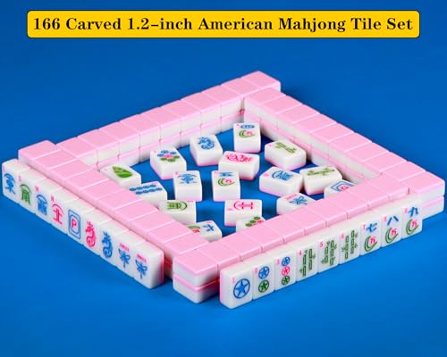 American Mahjong Set Pink 166 Mahjong Tile Set miniatura 7