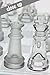 Gamie Premium Glass Chess Set, 10 Inch - Elegant Design - Durable Build - 32 Frosted and Clear Pieces - Felted Bottoms - Easy to Carry - Stable & Fully Functional for Chess Lovers