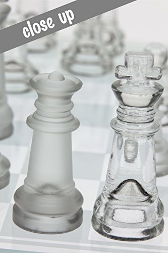 Set de Ajedrez de Vidrio Premium Gamie 12 pulgadas miniatura 4