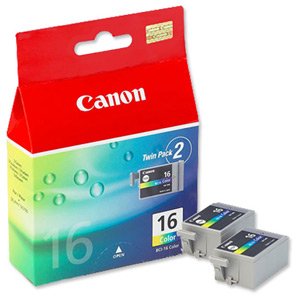 Cartouche Canon BCI-16 couleur d'origine pour imprimante PIXMA iP90 et mini220