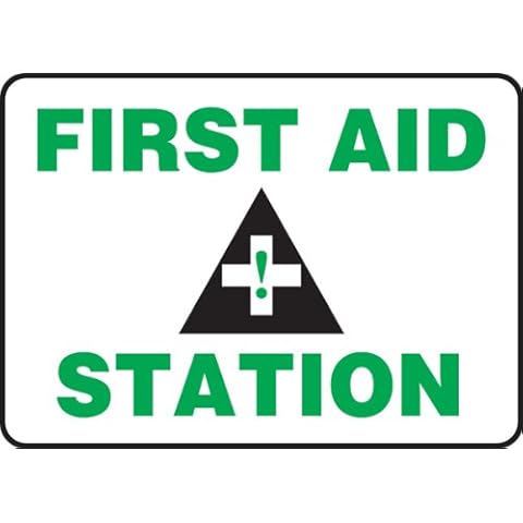 Accuform First Aid Station Sign MFSD960VP Cover