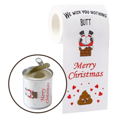 Funny Christmas Toilet Paper Roll 3-ply Funny Christmas Gifts for