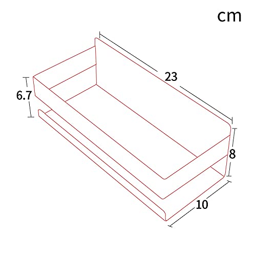 YIGII Estanteria Baño Adhesivo - Estanteria Ducha sin Taladro Rectangular Estantes para Pared Negro - imagen 2