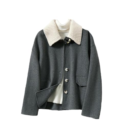 Veste en tweed amovible en cachemire contre le froid sans s'encombrer