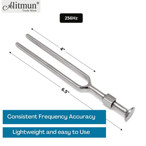 Image of Acoustic Tuning Fork 256 Hz, Rust-Free Tuning Fork with Consistent Frequency Accuracy, for Medical Students