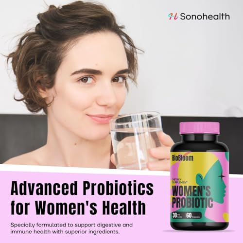Image of BioBloom Vaginal Probiotics for Women | pH Balance with Prebiotics & Lactobacillus Probiotic Blend Women's Vaginal Health Supplement | Promote Healthy Vaginal Odor & Flora 60 Count