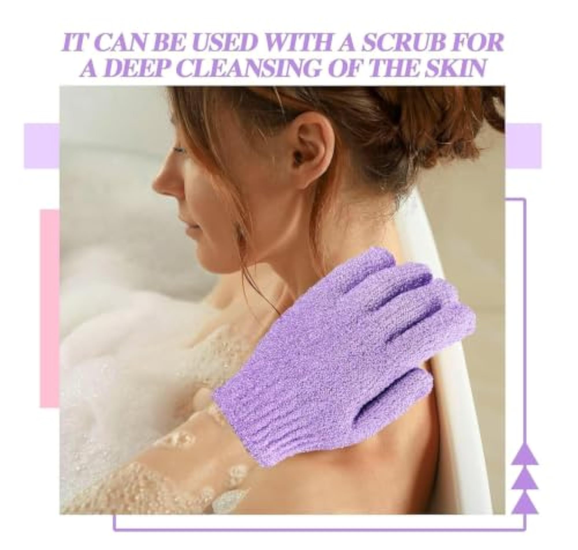 Exfoliating Bathing Hand Gloves for Women and Men
