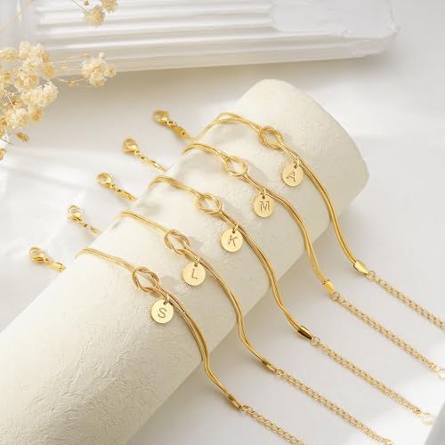Gold Initial Bracelets - image 6