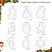 Christmas Cookie Cutters Set- 9 Piece Stainless Steel Winter Holiday Metal Shapes-Christmas tree, Snowman, Candy Cane, Bells, Snowflakes, Gingerbread Man, Reindeer, Socks,Santa Face Shapes