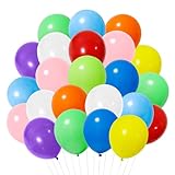 50 Stück Bunte Luftballons, Luftballons Geburtstag, Luftballons Hochzeit, Luftballons Bunt, Kinder Party Deko für Geburtstagsdeko Hochzeit Taufe Deko Partydeko Deko Geburtstag