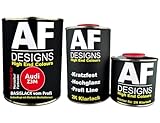 ATTENTION: Pour les peintures FlipFlop, Candy ainsi que les peintures à effets spéciaux contenant du Xirallic ou des Pearls dans certaines couleurs, une sous-couche est nécessaire! Cette sous-couche N'EST PAS incluse dans ce kit! (par exemple, presque toutes les teintes White Pearl et de nombreux Pearls orange ou rouge)