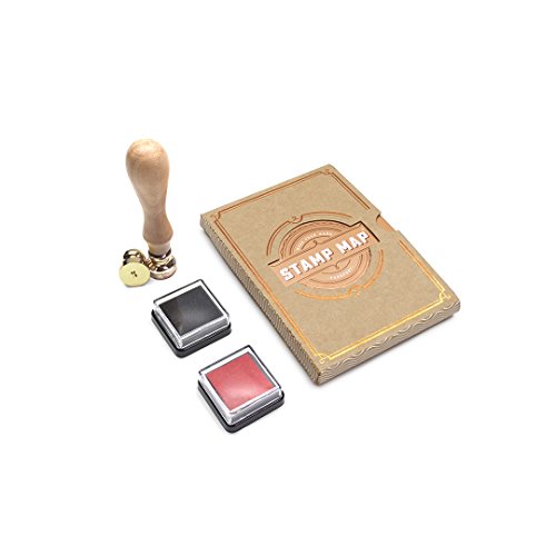 Luckies of London LUKPASS Stamp Map Passport, Card, Brown, 2,29 x 19,5 x 9,5 cm