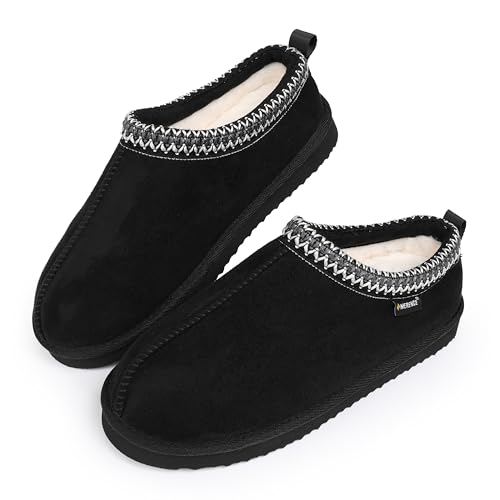 CIOR Women's Memory Foam Slippers Fuzzy Cozy Lining Indoor and Outdoor Mules Slip on Cute Clogs