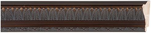 CountryArtHouse Picture Frame Moulding (Wood) 100ft bundle - Ornate Bronze Finish - 2.5" width - 3/8" rabbet depth