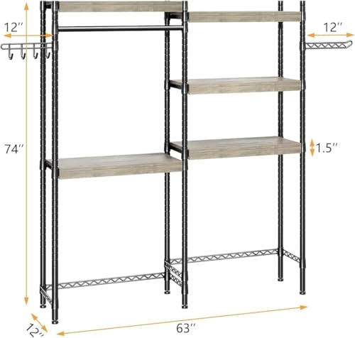 Sunvasagoo Over Washer and Dryer Shelves, Laundry Room Organization and Storage, Heavy Duty Adjustable Height Bathroom Shelf for Home Decor - Thumbnail 2