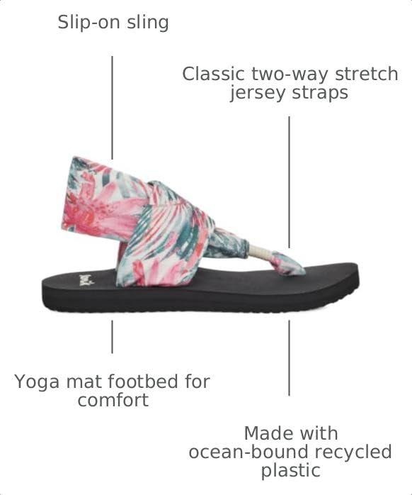 Image of Sanuk Women's Yoga Sling | Sandals for Women | Yoga Sandals For Women | Memory Foam Footbed | Two-Way Stretch Upper