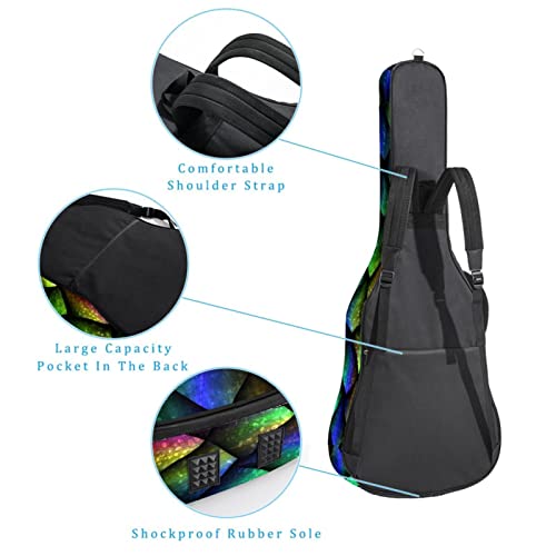Housse pour guitare acoustique – Table de multiplication colorée – Noir – Rembourrage de 1 cm d’épaisseur – Sac de… - Les Beatles, Paul McCartney, John Lennon, RIngo Starr, George Harrison Housse pour guitare acoustique - Table de multiplication colorée - Noir - Rembourrage de 1 cm d'épaisseur - Sac de… – Image 4