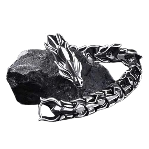 UINSUE Dragon Chain Bracelet Grunge & Punk Men's Stainless Steel