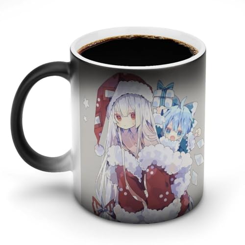 東方 こんぱく ようむカップ グラス 二重構造 熱で色が変わるマグカップ コーヒーカップ 温感変色マグカップ カスタムメイド コーヒーカッ ハンドル磁器 ウォーターカップ ド 陶器 耐熱 湯飲み マグ