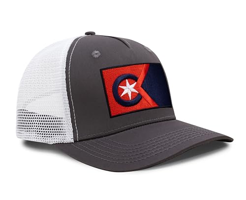 Image of International Tie City Hat for Men and Women, Adjustable Snapback Trucker Baseball Cap with Embroidered Patch