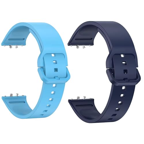 Image of Valente Silicone Watch Straps Compatible for Samsung Galaxy Fit 3 (Pack of 2)