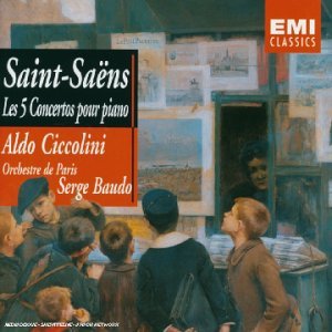 Saint-Saens: Piano Concertos Nos. 1 - 5 [Audio CD] Ciccolini; Baudo; Orchestre De Paris; Saint-Saens, Camille and Baudo, Serge