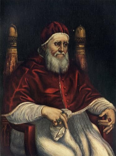 Pintura mural Papa Julio II de Rafael cuadro en lienzo de alta calidad 60x90cm