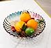 MAGCOLOR 12 inch Diameter Crystal Glass Colorful Fruit Bowl kitchen decor accessories