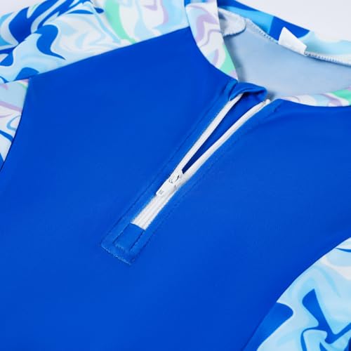 Image of Toddler Girls Long Sleeve Swimsuits Girl Swimwear Little Girls Swimsuits 2 Pieces Toddler Rash Guard Swimsuit Print