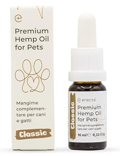 Enecta Pet Oil – Olio di Semi di Canapa per Cani e Gatti – Puro spremuto a freddo - Omega 3 e 6 – Benessere Quotidiano – Formula Nutraceutica – Flacone 10 ml