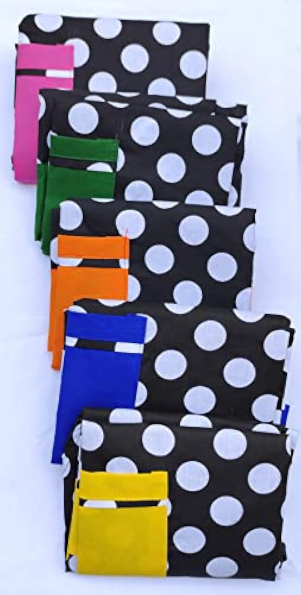 Polka Prints Waterproof Cotton Apron, Blue