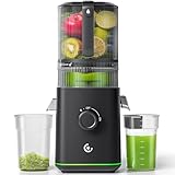 VANDISELL Cold Press Juicer, 6.5' Extra Wide Feed Chute, 3-in-1(Juice & Sorbet & Nut...